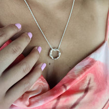Load image into Gallery viewer, READY TO SHIP Free Flow Circle Necklace - 925 Sterling Silver FJD$