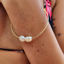 Load image into Gallery viewer, READY TO SHIP Freshwater Pearl Bangle - 14k Gold Fill FJD$ - Adorn Pacific - All Products