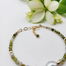 Load image into Gallery viewer, READY TO SHIP Freshwater Pearl & Faceted Glass Bead Bracelet - 14k Gold Fill FJD$ - Adorn Pacific - All Products
