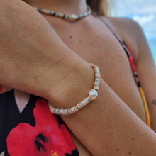 Load image into Gallery viewer, READY TO SHIP Polymer Bead & Freshwater Pearl Bracelet - 14k Gold Fill FJD$ - Adorn Pacific - Earrings