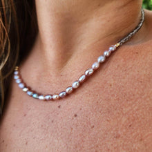 Load image into Gallery viewer, READY TO SHIP Faceted Glass Bead & Freshwater Pearl Strand Necklace - 14k Gold Fill FJD$ - Adorn Pacific - Earrings