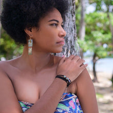 Load image into Gallery viewer, READY TO SHIP Geometric Mother of Pearl Shell Earrings - 14k Gold Filled FJD$ - Adorn Pacific - All Products