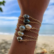 Load image into Gallery viewer, READY TO SHIP Graded Saltwater Pearl #2025 Bracelet in 14k Gold Fill with Grade Certificate - FJD$ - Adorn Pacific - All Products