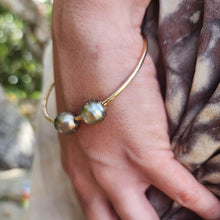 Load image into Gallery viewer, READY TO SHIP Civa Fiji Saltwater Pearl Bangle - 14k Gold Fill FJD$ - Adorn Pacific - All Products