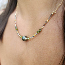 Load image into Gallery viewer, CONTACT US TO RECREATE THIS SOLD OUT STYLE Graded Pearl Glass Bead Necklace - 14k Gold Fill FJD$