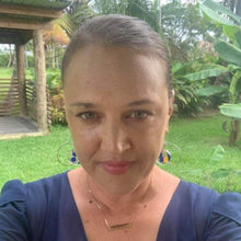 Load image into Gallery viewer, CONTACT US TO RECREATE THIS SOLD OUT STYLE Adorn Pacific x Hot Glass Hoop Earrings with hammered detail - FJD$ - Adorn Pacific - Earrings