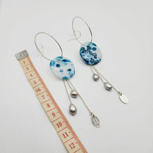 Load image into Gallery viewer, READY TO SHIP Adorn Pacific x Hot Glass Drop Earrings with Freshwater Pearls in 925 Sterling Silver - FJD$ - Adorn Pacific - Earrings