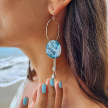Load image into Gallery viewer, READY TO SHIP Adorn Pacific x Hot Glass Drop Earrings with Freshwater Pearls in 925 Sterling Silver - FJD$ - Adorn Pacific - Earrings