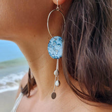 Load image into Gallery viewer, READY TO SHIP Adorn Pacific x Hot Glass Drop Earrings with Freshwater Pearls in 925 Sterling Silver - FJD$ - Adorn Pacific - Earrings
