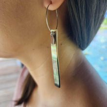 Load image into Gallery viewer, READY TO SHIP Mother of Pearl Shell Hoop Earring - 925 Sterling Silver FJD$ - Adorn Pacific - All Products