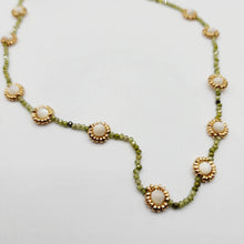 Load image into Gallery viewer, CONTACT US TO RECREATE THIS SOLD OUT STYLE Daisy Choker Necklace - Glass Beads & 14k Gold Fill FJD$ - Adorn Pacific - Necklaces