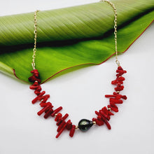 Load image into Gallery viewer, CONTACT US TO RECREATE THIS SOLD OUT STYLE Civa Fiji Pearl Red Coral Necklace - FJD$ - Adorn Pacific - All Products