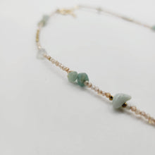 Load image into Gallery viewer, READY TO SHIP Shell, Quartz & Faceted Glass Bead Necklace - 14k Gold Fill FJD$