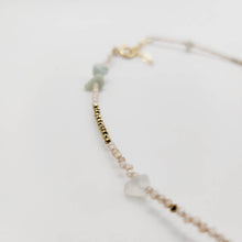 Load image into Gallery viewer, READY TO SHIP Shell, Quartz & Faceted Glass Bead Necklace - 14k Gold Fill FJD$