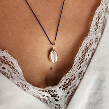 Load image into Gallery viewer, READY TO SHIP - Cowrie Shell Necklace - 925 Sterling Silver & Nylon FJD$ - Adorn Pacific - Necklaces