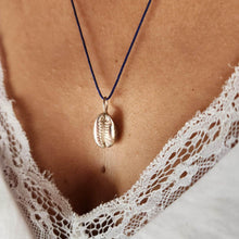 Load image into Gallery viewer, READY TO SHIP - Cowrie Shell Necklace - 925 Sterling Silver & Nylon FJD$ - Adorn Pacific - Necklaces