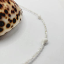 Load image into Gallery viewer, READY TO SHIP Faceted Glass Bead & Shell Choker Necklace - 925 Sterling Silver FJD$ - Adorn Pacific - Earrings