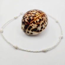 Load image into Gallery viewer, READY TO SHIP Faceted Glass Bead & Shell Choker Necklace - 925 Sterling Silver FJD$ - Adorn Pacific - Earrings