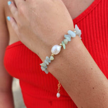 Load image into Gallery viewer, READY TO SHIP Freshwater Pearl & Natural Stone Bracelet - FJD$ - Adorn Pacific - All Products
