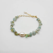 Load image into Gallery viewer, READY TO SHIP Freshwater Pearl & Natural Stone Bracelet - FJD$ - Adorn Pacific - All Products