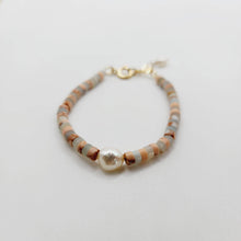 Load image into Gallery viewer, READY TO SHIP Polymer Bead & Freshwater Pearl Bracelet - 14k Gold Fill FJD$ - Adorn Pacific - Earrings