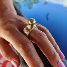 Load image into Gallery viewer, CONTACT US TO RECREATE THIS SOLD OUT STYLE Unisex Fiji Saltwater Pearl Ring - 925 Sterling Silver FJD$