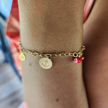 Load image into Gallery viewer, CONTACT US TO RECREATE THIS SOLD OUT STYLE Charm & Red Coral Bracelet - 14k Gold Fill FJD$