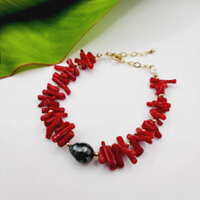 Load image into Gallery viewer, READY TO SHIP Civa Fiji Pearl Red Coral Bracelet - FJD$ - Adorn Pacific - All Products