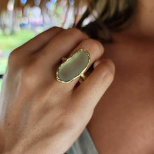 Load image into Gallery viewer, READY TO SHIP Seaglass Solid Gold Ring - Solid 9k Gold FJD$ - Adorn Pacific - All Products