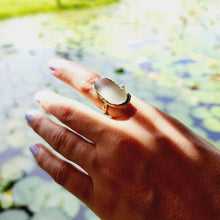 Load image into Gallery viewer, READY TO SHIP Seaglass Solid Gold Ring - Solid 9k Gold FJD$ - Adorn Pacific - All Products