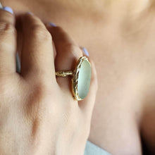 Load image into Gallery viewer, READY TO SHIP Seaglass Solid Gold Ring - Solid 9k Gold FJD$ - Adorn Pacific - All Products