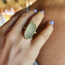 Load image into Gallery viewer, READY TO SHIP Seaglass Solid Gold Ring - Solid 9k Gold FJD$ - Adorn Pacific - All Products