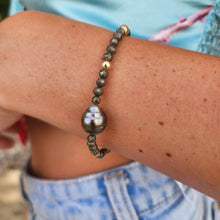 Load image into Gallery viewer, READY TO SHIP Civa Fiji Saltwater Pearl & Natural Stone Bracelet - 14k Gold Fill & 14k Solid Gold FJD$ - Adorn Pacific - All Products