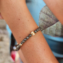 Load image into Gallery viewer, READY TO SHIP Civa Fiji Saltwater Pearl & Natural Stone Bracelet - 14k Gold Fill & 14k Solid Gold FJD$ - Adorn Pacific - All Products