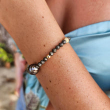 Load image into Gallery viewer, READY TO SHIP Civa Fiji Saltwater Pearl & Natural Stone Bracelet - 14k Gold Fill & 14k Solid Gold FJD$ - Adorn Pacific - All Products