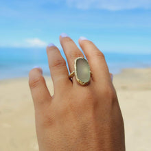 Load image into Gallery viewer, READY TO SHIP Seaglass Solid Gold Ring - Solid 9k Gold FJD$ - Adorn Pacific - All Products