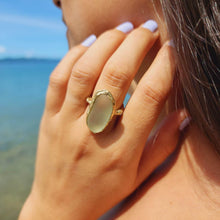 Load image into Gallery viewer, READY TO SHIP Seaglass Solid Gold Ring - Solid 9k Gold FJD$ - Adorn Pacific - All Products