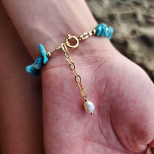 Load image into Gallery viewer, READY TO SHIP Freshwater Pearl & Turquoise Bracelet - FJD$ - Adorn Pacific - All Products