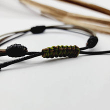 Load image into Gallery viewer, READY TO SHIP Unisex Leather & Nylon Bracelet - FJD$ - Adorn Pacific - All Products