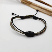 Load image into Gallery viewer, READY TO SHIP Unisex Leather & Nylon Bracelet - FJD$ - Adorn Pacific - All Products