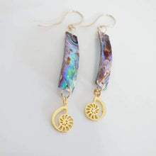 Load image into Gallery viewer, CONTACT US TO RECREATE THIS SOLD OUT STYLE Abalone Shell & Charm Earrings - 925 Sterling Silver or 18k Gold Vermeil FJD$ - Adorn Pacific - Earrings