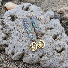 Load image into Gallery viewer, CONTACT US TO RECREATE THIS SOLD OUT STYLE Abalone Shell & Charm Earrings - 925 Sterling Silver or 18k Gold Vermeil FJD$ - Adorn Pacific - Earrings