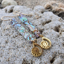Load image into Gallery viewer, CONTACT US TO RECREATE THIS SOLD OUT STYLE Abalone Shell & Charm Earrings - 925 Sterling Silver or 18k Gold Vermeil FJD$ - Adorn Pacific - Earrings