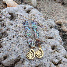 Load image into Gallery viewer, CONTACT US TO RECREATE THIS SOLD OUT STYLE Abalone Shell & Charm Earrings - 925 Sterling Silver or 18k Gold Vermeil FJD$ - Adorn Pacific - Earrings