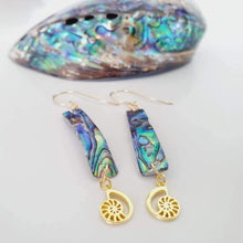 Load image into Gallery viewer, CONTACT US TO RECREATE THIS SOLD OUT STYLE Abalone Shell & Charm Earrings - 925 Sterling Silver or 18k Gold Vermeil FJD$ - Adorn Pacific - Earrings