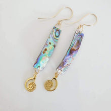 Load image into Gallery viewer, CONTACT US TO RECREATE THIS SOLD OUT STYLE Abalone Shell & Charm Earrings - 925 Sterling Silver or 18k Gold Vermeil FJD$ - Adorn Pacific - Earrings