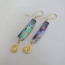 Load image into Gallery viewer, CONTACT US TO RECREATE THIS SOLD OUT STYLE Abalone Shell & Charm Earrings - 925 Sterling Silver or 18k Gold Vermeil FJD$ - Adorn Pacific - Earrings