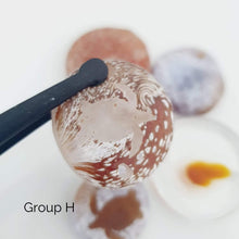 Load image into Gallery viewer, CONTACT US TO RECREATE THIS SOLD OUT STYLE Adorn Pacific x Hot Glass Earrings with Monstera Mother of Pearl Shell- FJD$ - Adorn Pacific - Earrings