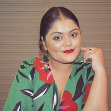 Load image into Gallery viewer, CONTACT US TO RECREATE THIS SOLD OUT STYLE Adorn Pacific x Hot Glass Monstera Carved Oyster Shell Earrings - 925 Sterling Silver or 14k Gold Filled FJD$ - Adorn Pacific - Earrings