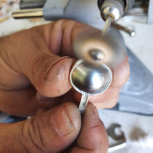 Load image into Gallery viewer, CONTACT US TO RECREATE THIS SOLD OUT STYLE Bezel set Mabe Pearl Necklace with Pasifika detail- 925 Sterling Silver FJD$ - Adorn Pacific - Necklaces